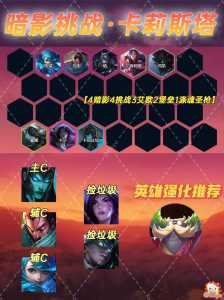 金铲铲卡莉斯塔技能什么意思？金铲铲卡莉斯塔最强出装？-第4张图片-宏盛游戏