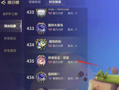 金铲铲排名榜是全区吗，金铲铲排名榜是本区还是全部？-第2张图片-宏盛游戏