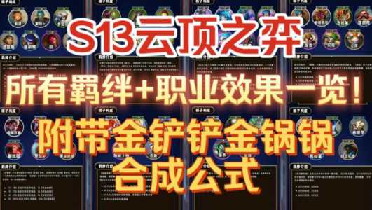 金铲铲之战羁绊组合攻略大全最新，金铲铲之战羁绊效果-第2张图片-宏盛游戏