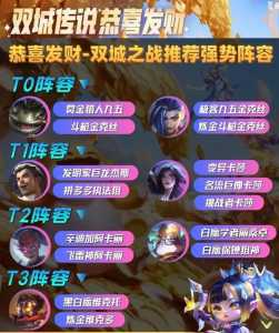 金铲铲之战阵容推荐及装备,金铲铲之战阵容如何搭配-第2张图片-宏盛游戏 金铲铲之战阵容推荐及装备,金铲铲之战阵容如何搭配-第2张图片-宏盛游戏