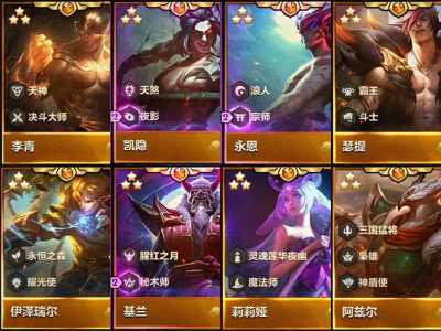 金铲铲之战有哪些卡牌可以用英雄，金铲铲之战卡牌叫什么