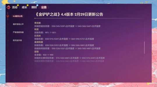 金铲铲之战更新信息在哪看,金铲铲之战更新时间?-第4张图片-宏盛游戏 金铲铲之战更新信息在哪看,金铲铲之战更新时间?-第4张图片-宏盛游戏